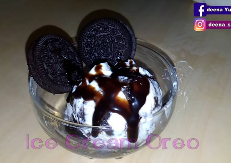 Resep Cara membuat ice cream (es krim) Oreo mudah 3 bahan, Enak Banget