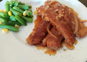 Resep Populer Tahu Katsu Saos Baberque Sedap Nikmat