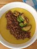 Polenta Cremosa com Ragu de Carne Moída