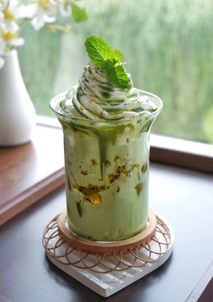 Foto resep Matcha Osmanthus Chrysanthemum Jelly