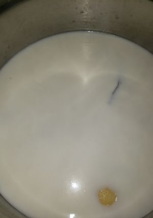 Una foto de Arroz con leche cremoso