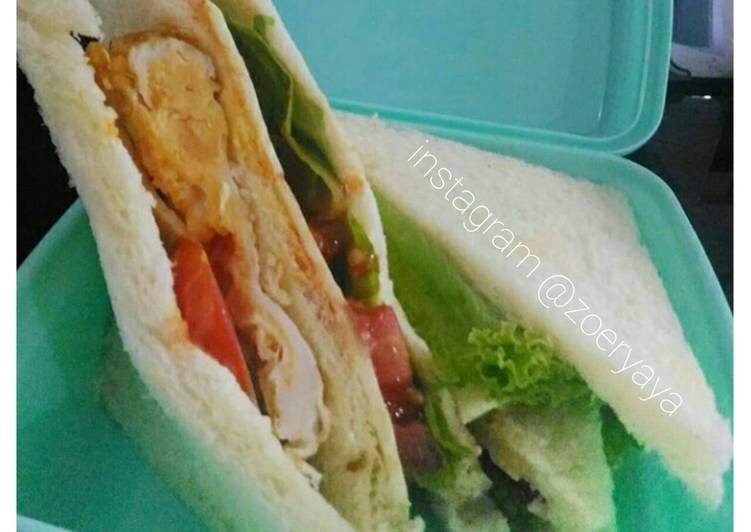 Roti sandwich bekal anak sekolah