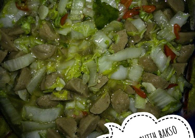 Anti Ribet, Membuat Tumis sawi putih + bakso Yang Enak