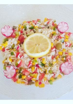 Une photo de Salade de riz 🍚 rapide