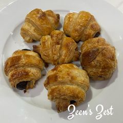 Homemade Mini Chocolate Croissants A picture of Homemade Mini Chocolate Croissants.