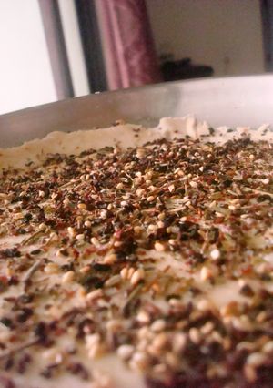 A picture of Zaatar Manaqish.