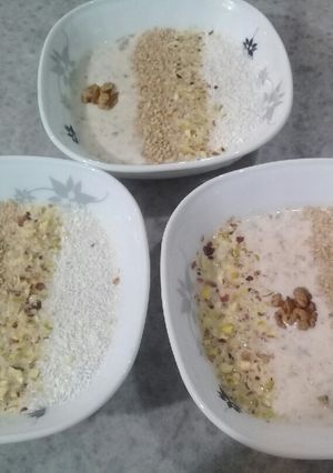 عکسی از دستور بستنی معجون فوق العاده مقوی 👌👌