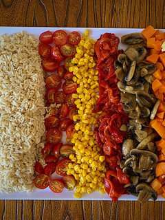 Una foto de Ensalada de arroz integral
