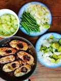 Boiled Vegetables with Braised Catfish (Cá Kho Quẹt Style)