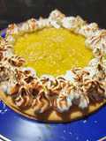 Tarte au citron vert et crème coco meringuée