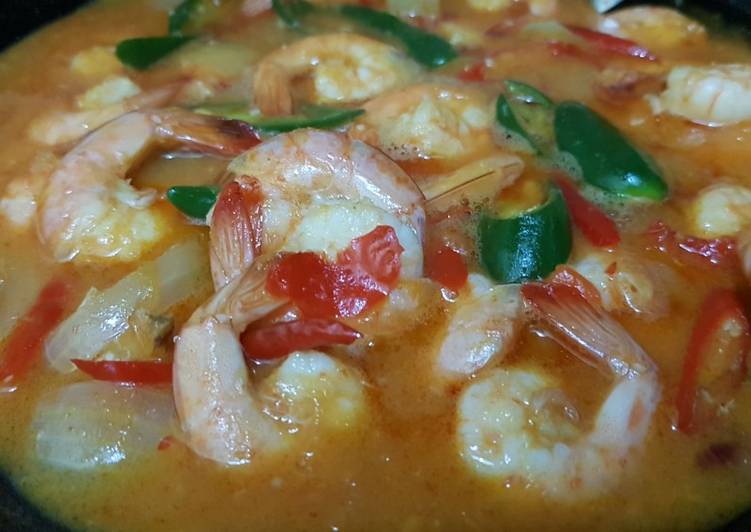 Langkah Mudah untuk Menyiapkan Udang Saus Padang by Resep Matata Anti Gagal
