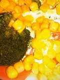 Verduras al vapor con queso gratinado