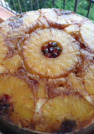 A picture of Pineapple Upside down cake.