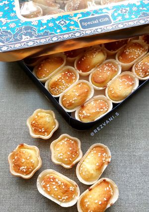 عکسی از دستور کیک زعفرانی تو تارت حلوا