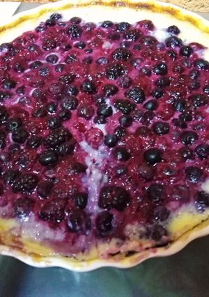Una foto de Kuchen de frutos rojos