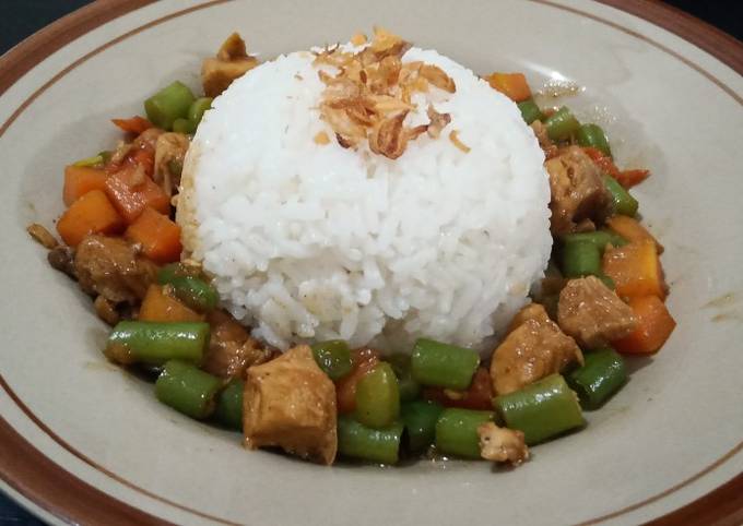 Ayam teriyaki mix sayuran