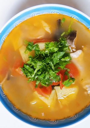 Hình của món Canh chua cá bớp.