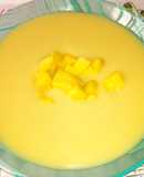 Sopa fría de calabacín y mango