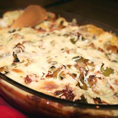 A picture of 2 Cheese Bread Pie.