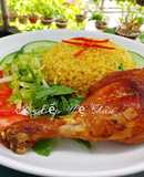 Cơm chiên đùi gà