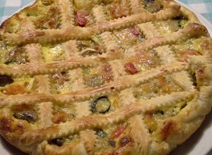 Foto di Tortino di verdure di settembre vestita da crostata