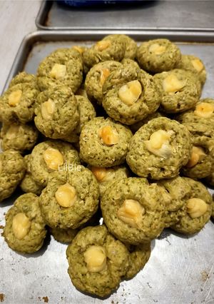 Foto resep Matcha Coconut Cheese Cookies