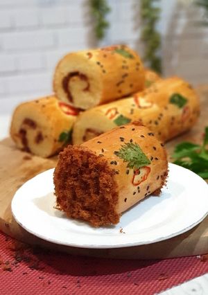 Foto resep 349. FLOSS ROLL BREAD (ROTI GULUNG ABON)