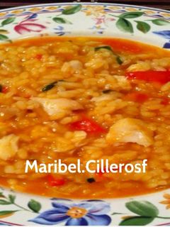 Una foto de Arroz caldoso de pescado