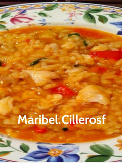 Una foto de Arroz caldoso de pescado