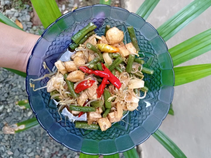 Langkah Mudah untuk Membikin Resep Tumis kacang panjang, tahu dan tauge yang  Bikin Ketagihan Anti Ribet, Uenak Banget