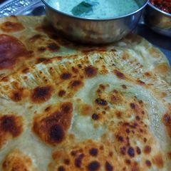 A picture of Aloo ka paratha.