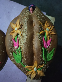 Una foto de Pan de muerto tradicional de Villa de Zaachila