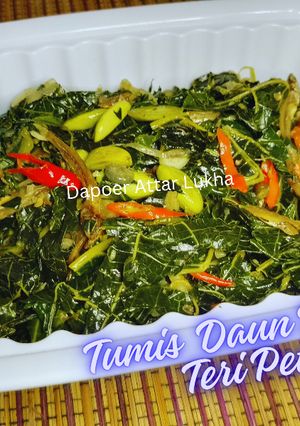 Foto resep GATA-41: TUMIS DAUN PEPAYA TERI PETAI