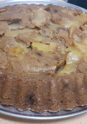 Una foto de Torta de manzana y coco