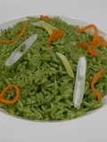 Arroz verde de espinaca