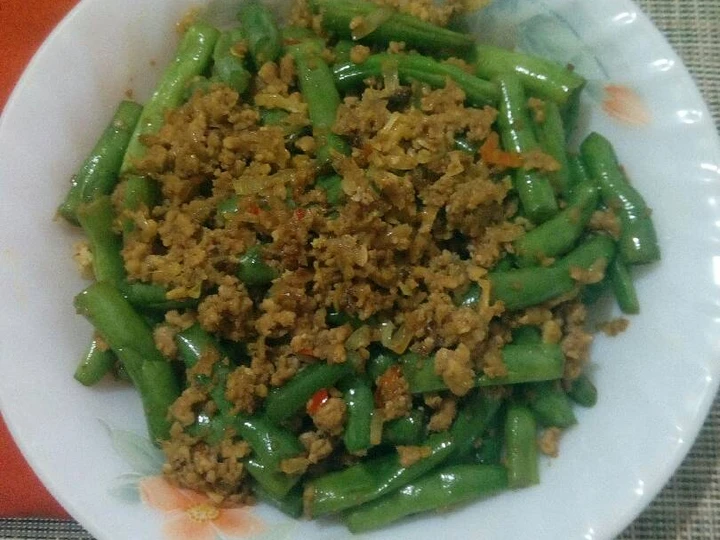 Cara Sederhana Membikin Resep  Buncis Tumis Daging Cincang yang Sempurna, Enak