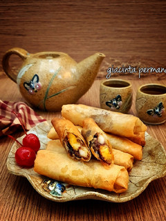 Foto resep Lumpia Pisang Coklat Keju