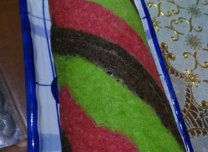 Foto resep Roll Cake Rainbow tanpa pengembang