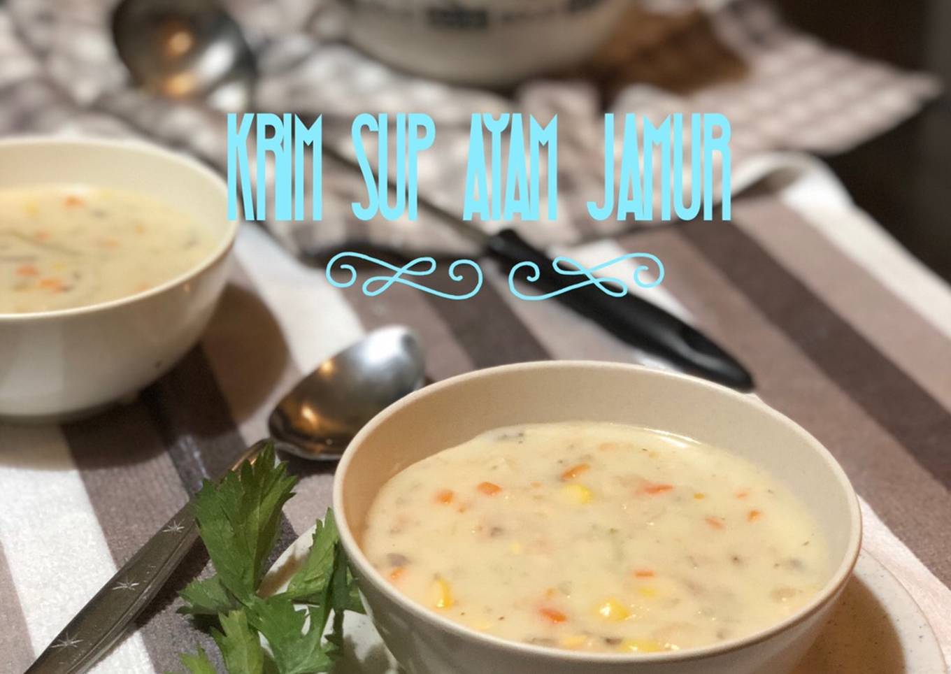 Krim Sup Ayam Jamur