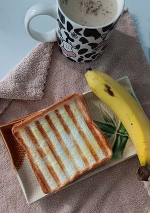 Foto resep Roti Sandwich Pisang-Keju-Coklat Kilat