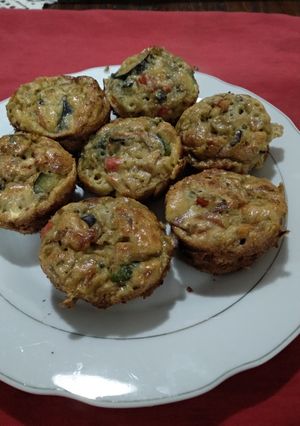 Una foto de Cupcakes salados de verduras