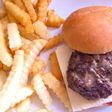 Homemade beef patty burger