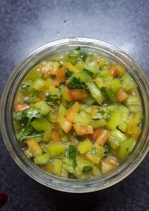 Una foto de Ensalada de Ají verde