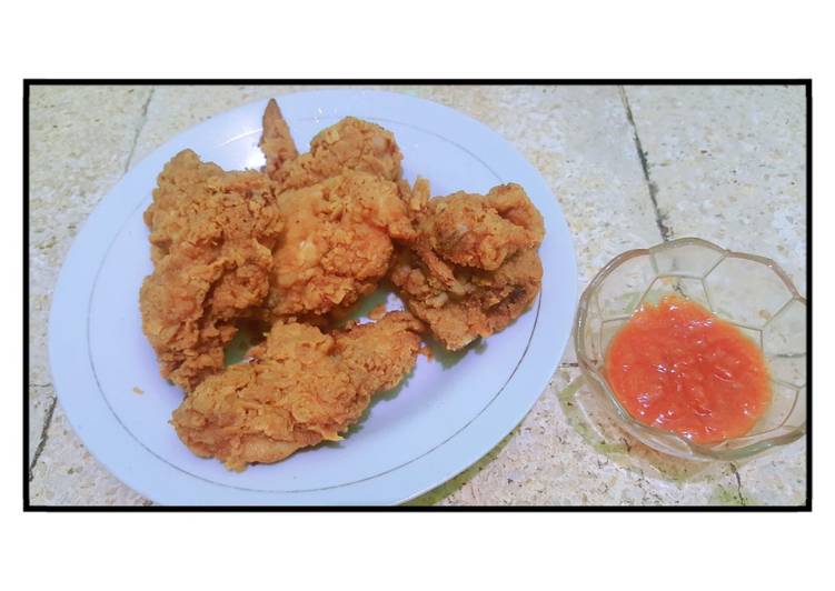 Resep !MANTAP 4. Ayam Goreng KFC krispi tahan lama ala Ms. Devi ide masakan sehari hari