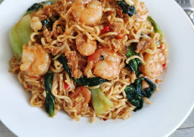 Mie Goreng Udang Pedas