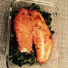 (Healthy) Grilled Salmon A picture of (Healthy) Grilled Salmon.