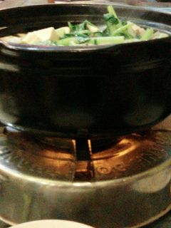 Hình của món Lẫu nấm chay.