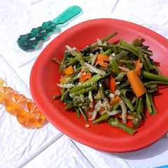 รูปของ Sayur : Tumis Kangkung Teri Medan tanpa Minyak