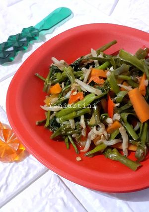 Foto resep Sayur : Tumis Kangkung Teri Medan tanpa Minyak