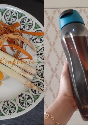 Foto resep Ep. JSR rimpang #1 Kunyit, Serai, Kayu Secang, Madu